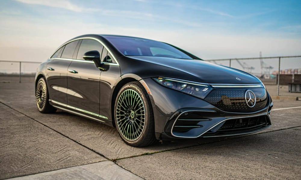 Mercedes-Benz EQS 580, electric, for rent in the San Francisco Bay Area