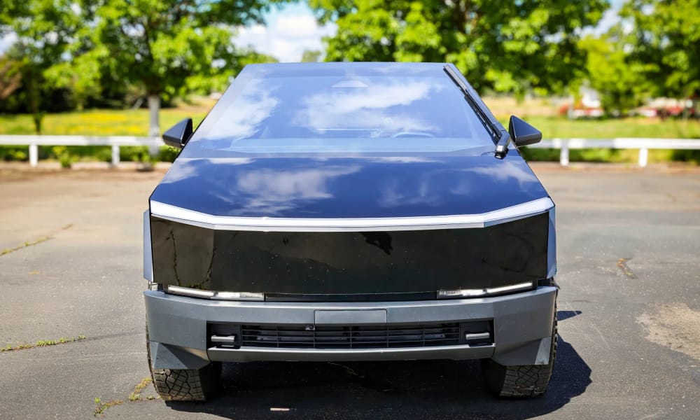 Tesla Cybertruck, electric, for rent in the San Francisco Bay Area