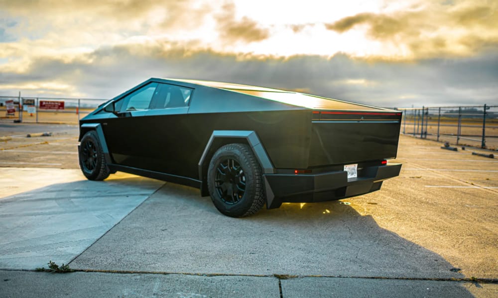 Tesla Cybertruck, electric, for rent in the San Francisco Bay Area