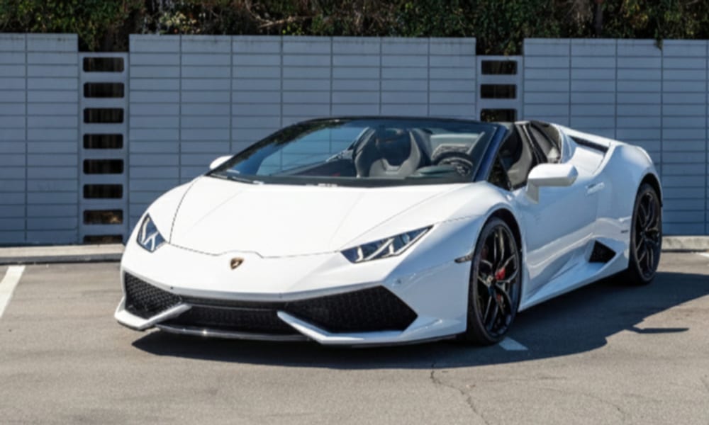 Lamborghini Huracán Spyder, available to rent in Houston