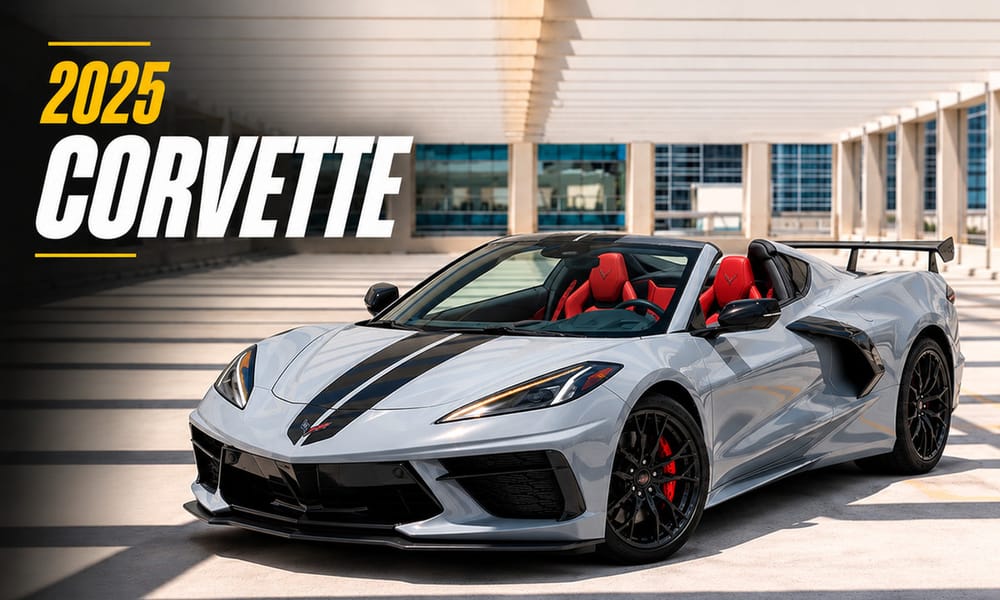 Chevrolet Corvette Stingray, gray, for rent in Miami