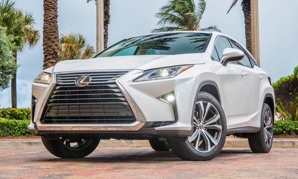 Lexus RX 350, white, white interior, for rent in Miami