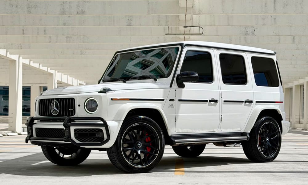 Mercedes-Benz G63, white, for rent in Miami