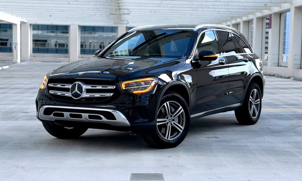 Mercedes-Benz GLC300, black, for rent in Miami