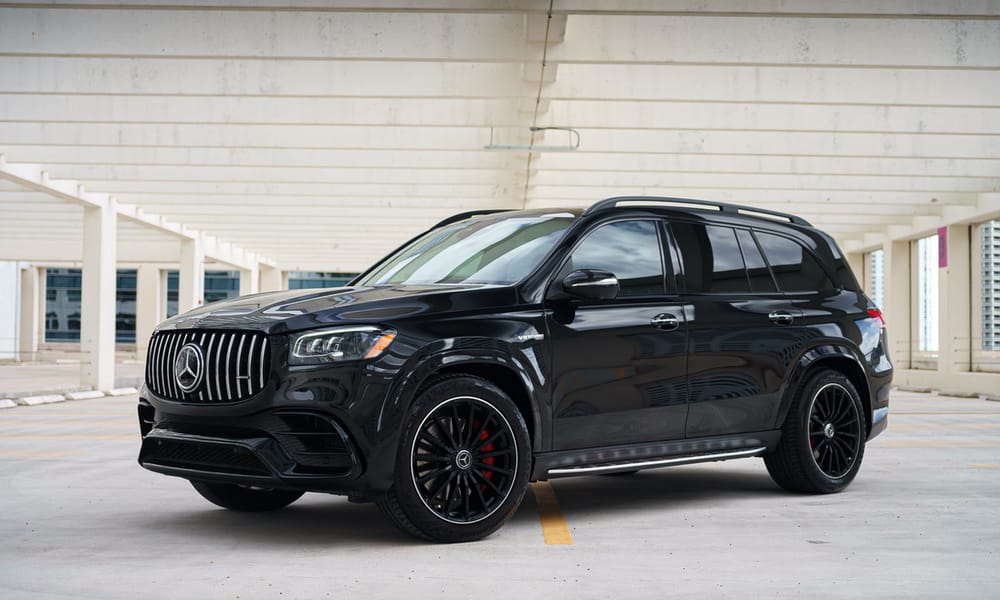 Mercedes-Benz GLS63, black, for rent in Miami
