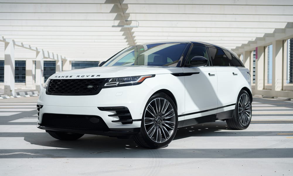 Range Rover Velar, white, for rent in Miami